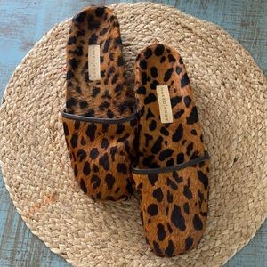 Real animal hair mules- NAKED FEET